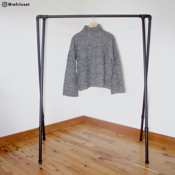 Reformation Fern Sweater (Black Marled) - Picture 3 of 4